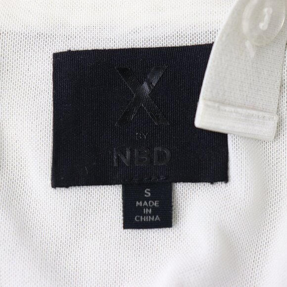 X by NBD Nakia Sequin Animal Print Zebra Crop Top Tank Blouse Silver White Small - Picture 5 of 6